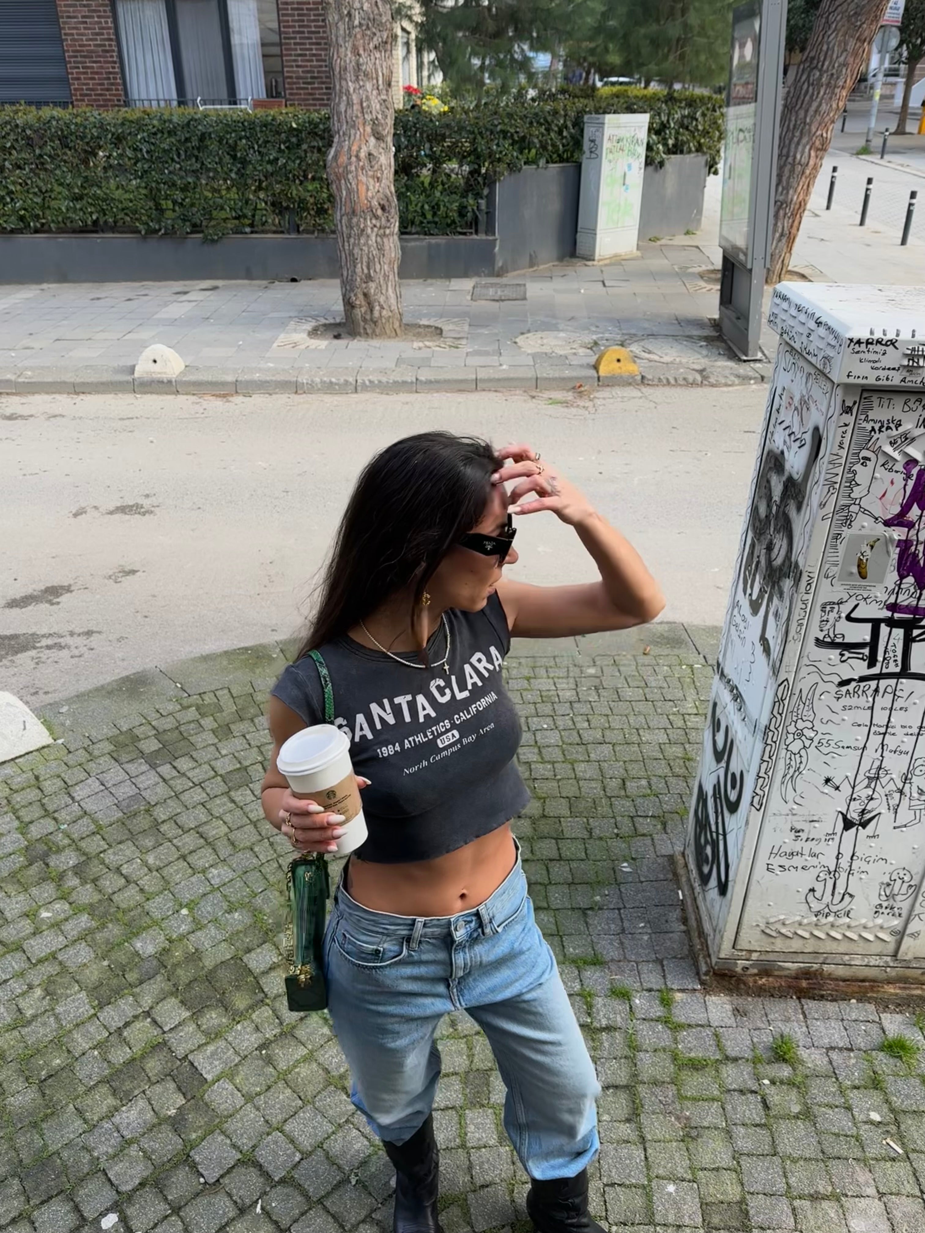Regular Fit Yüksek Bel Düz Paça Pantolon