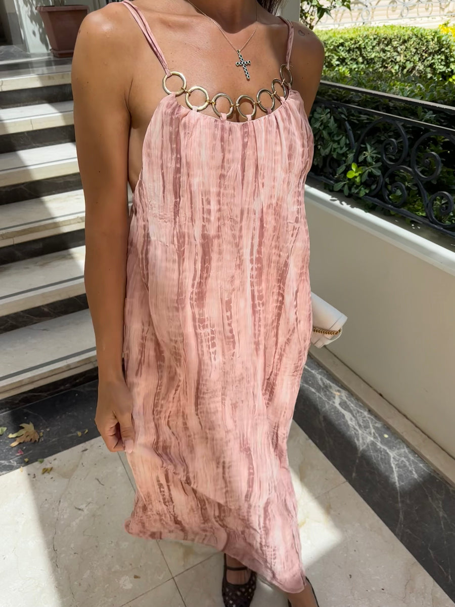 Halkalı Batik Elbise