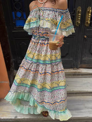 Madonna Yaka Etnik İthal Elbise