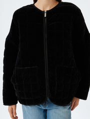 Kapitone Kadife Ceket