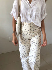 Zr Straight Floral Jean