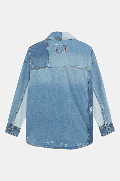 Patchwork Denim Gömlek