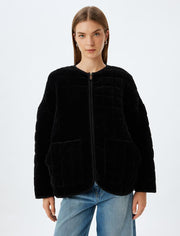 Kapitone Kadife Ceket