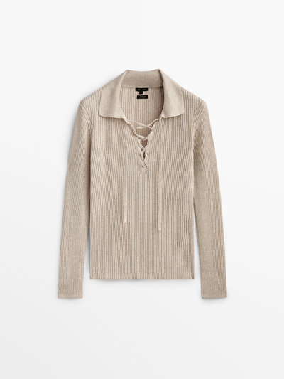 Bağcıklı Triko Kazak