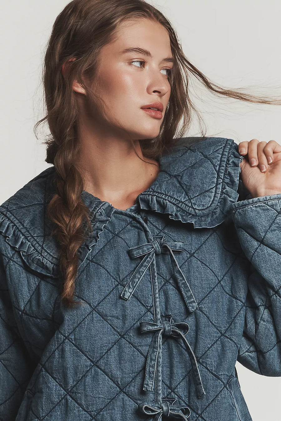 Bebe Yaka Kapitone Ceket