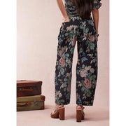 Floral Desen Barrel Jean