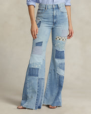 Patchwork Yüksek Bel Jean