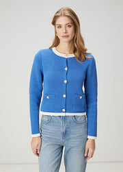 Mavi Şeritli Ceket Hırka