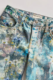 Fp Düşük Bel Floral Jean
