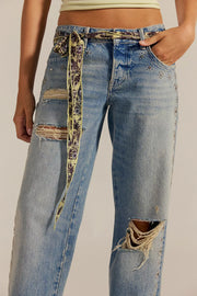 Fp Zımbalı Düşük Bel Jean