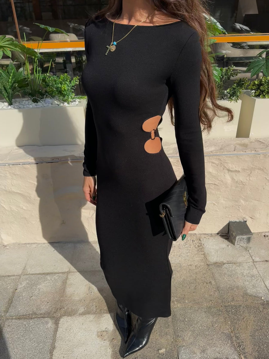 Pencere Detaylı Elbise