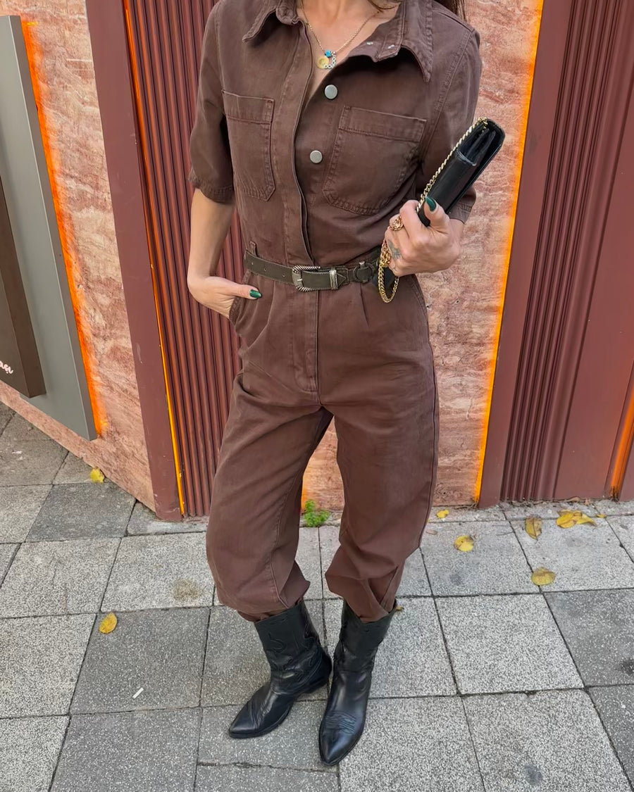 Topshop Kısa Kollu Tulum