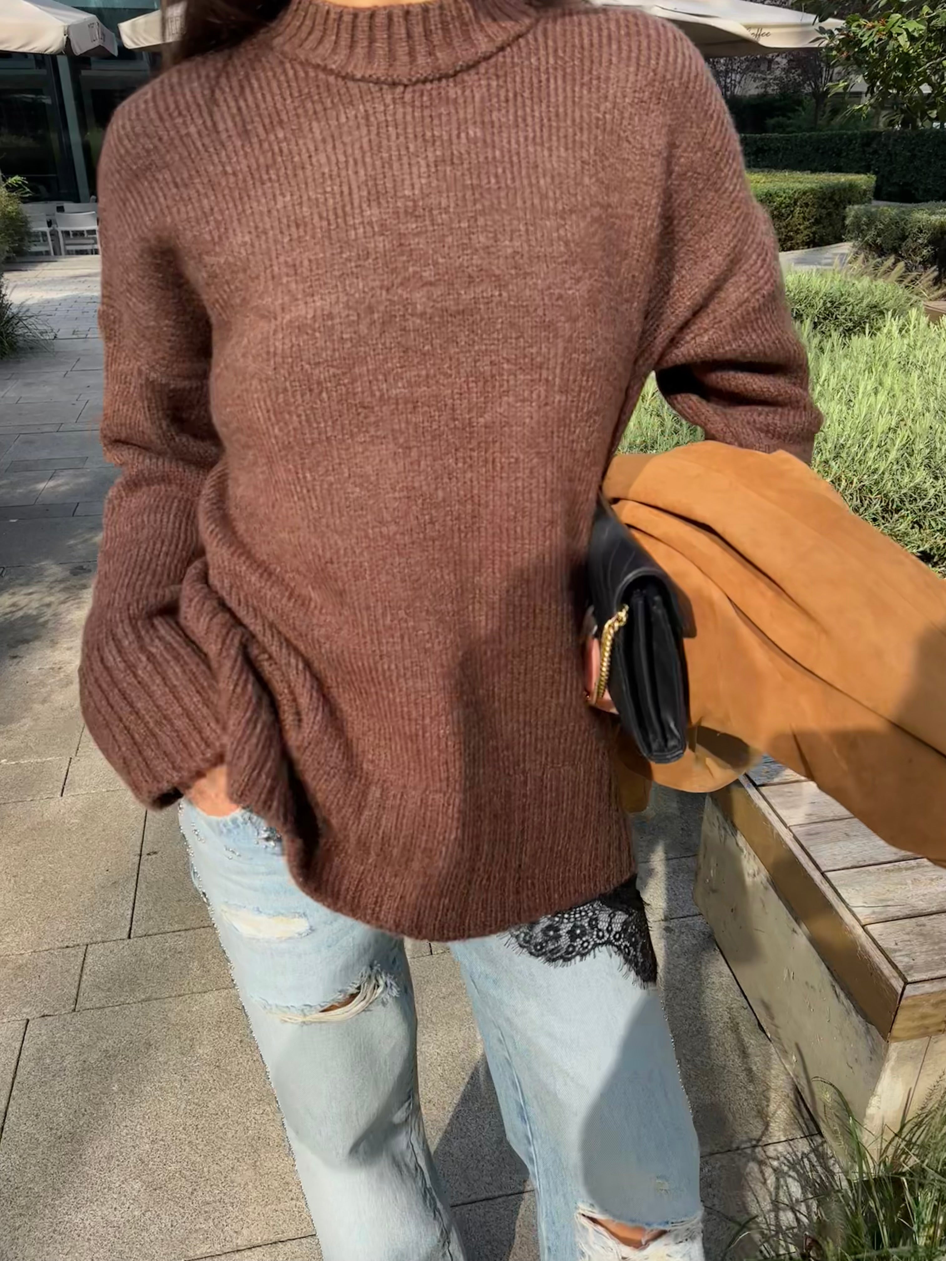 Bisiklet Yaka Uzun Kazak