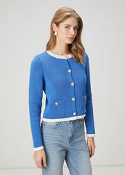 Mavi Şeritli Ceket Hırka