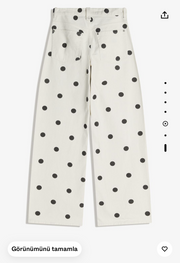 Puantiye Desenli Baggy Fit Pantolon(ÖS)