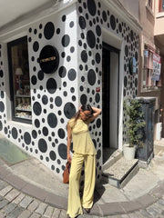 Asimetrik Bluz/Pantolon Takım