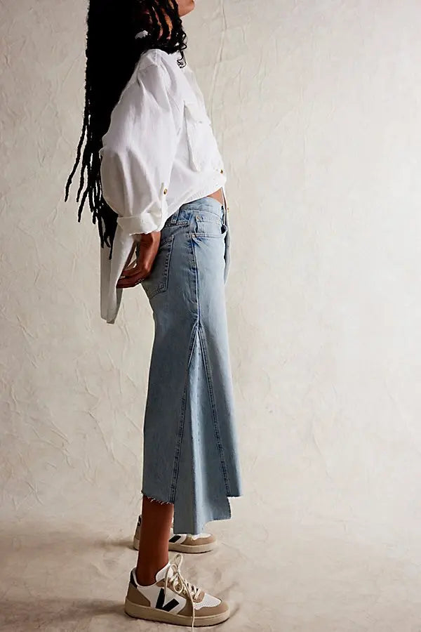 Fp Geniş Paça Kısa Kot