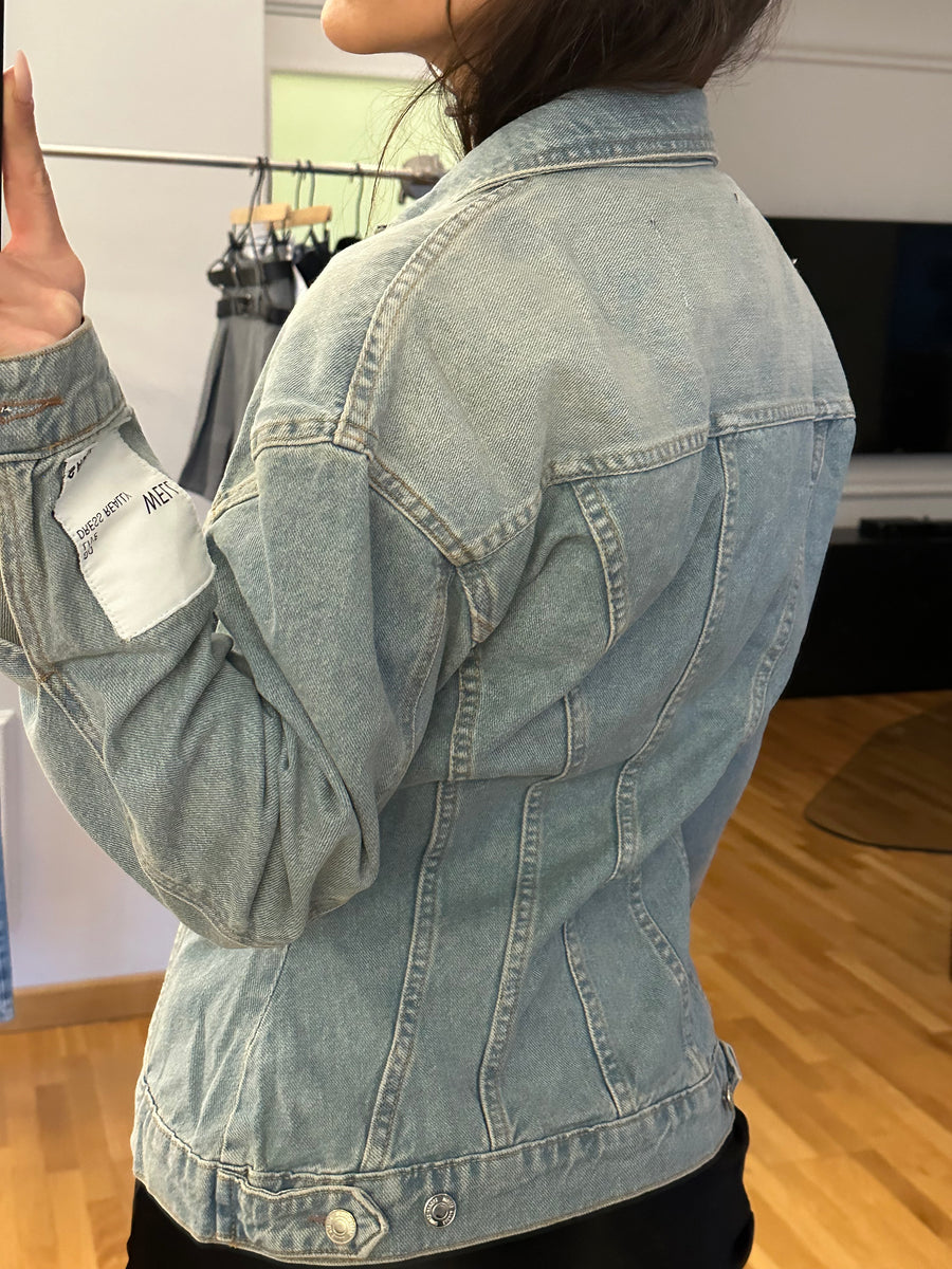 Vücuda Oturan Denim Ceket