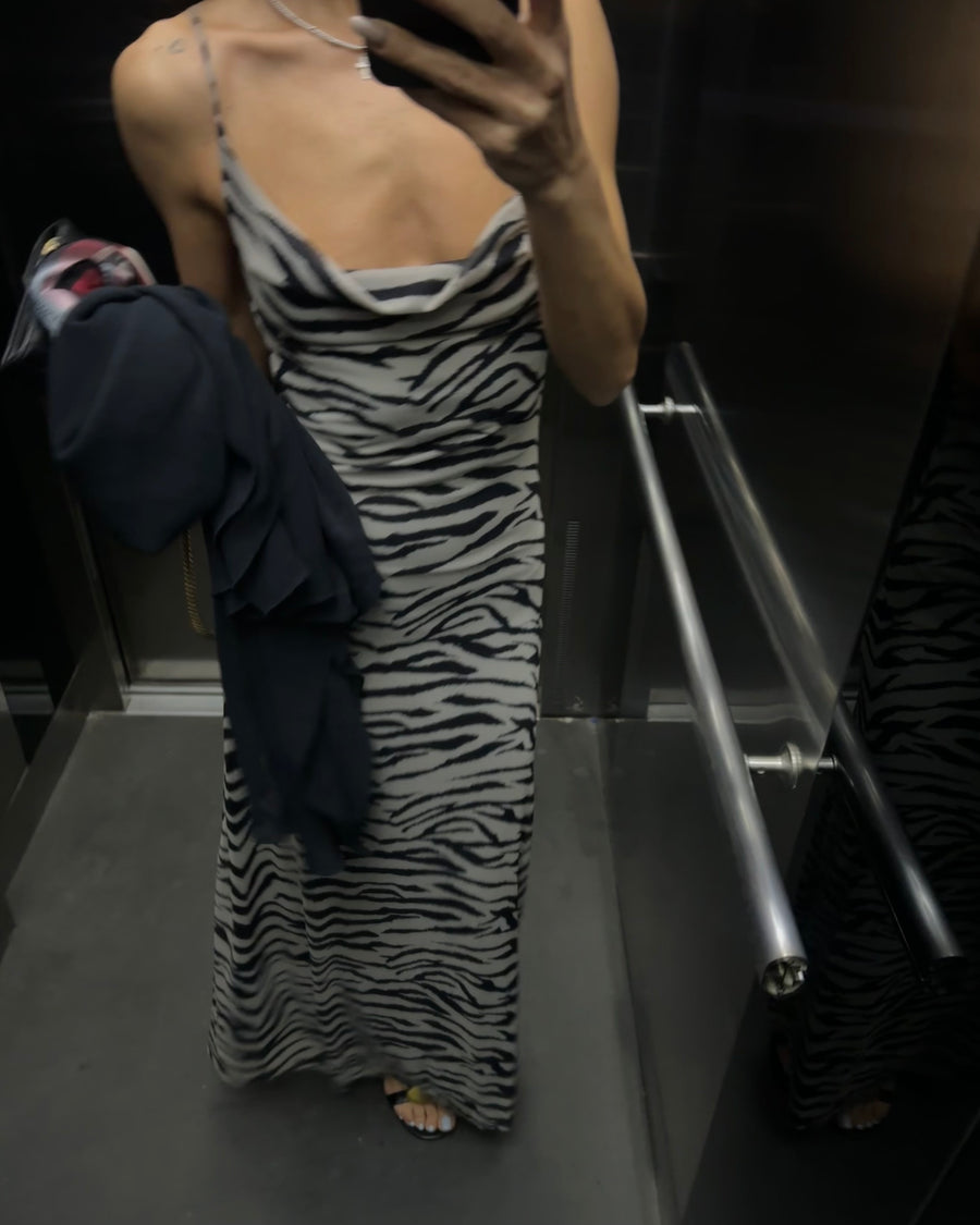 Zebra Tül Elbise