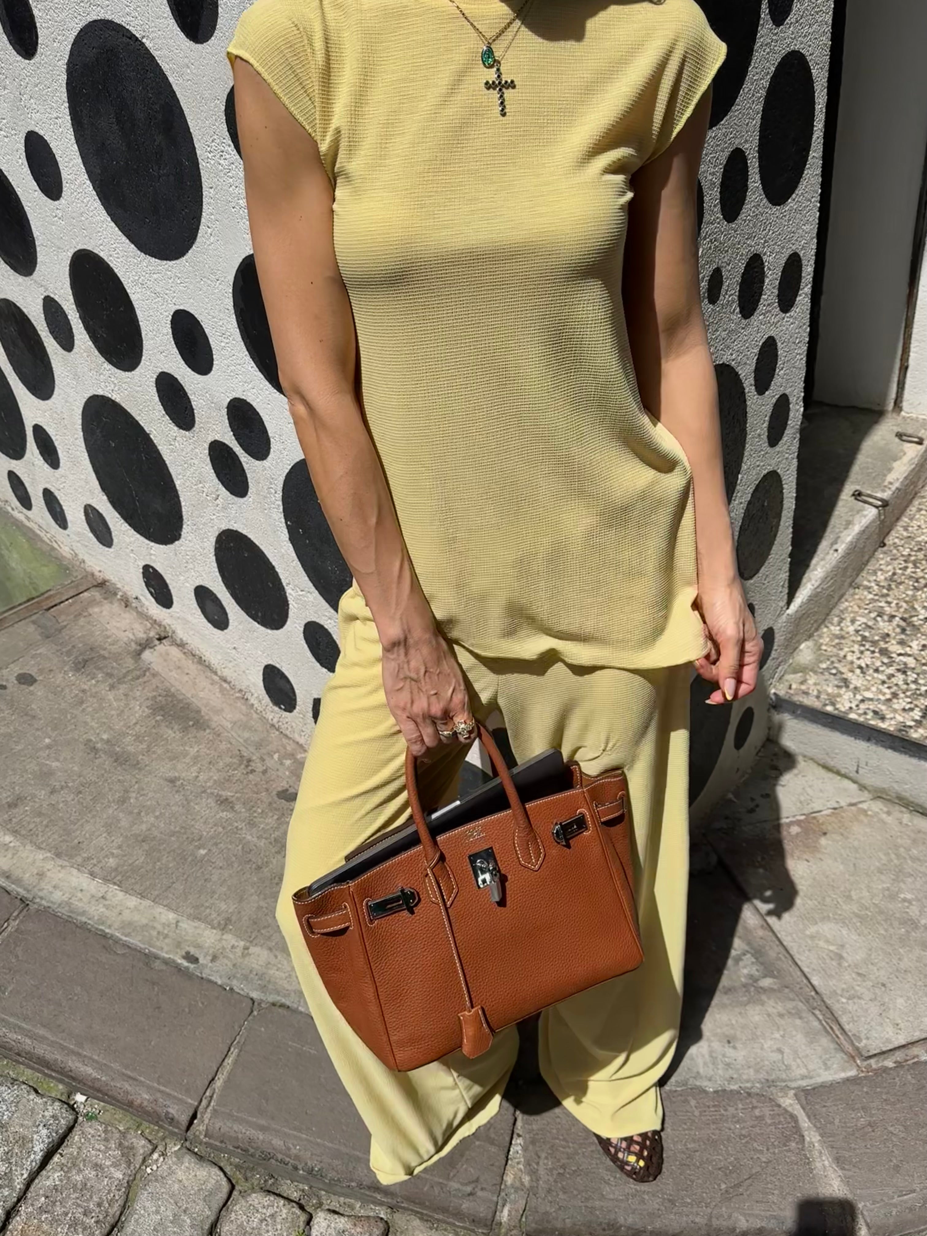 Asimetrik Bluz/Pantolon Takım