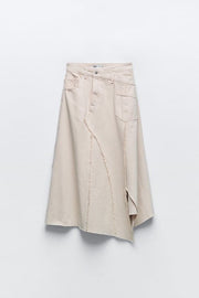 Asimetrik Denim Etek