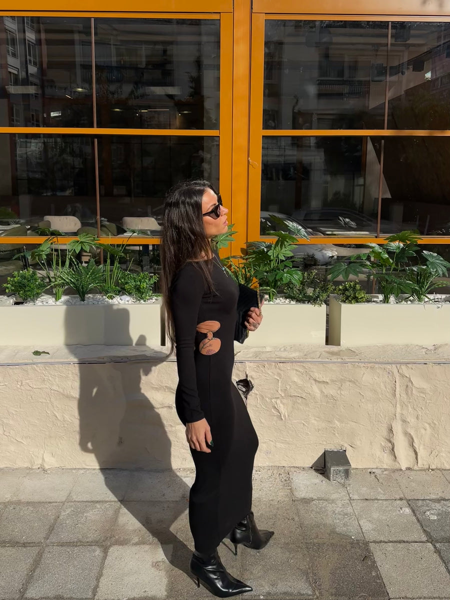 Pencere Detaylı Elbise