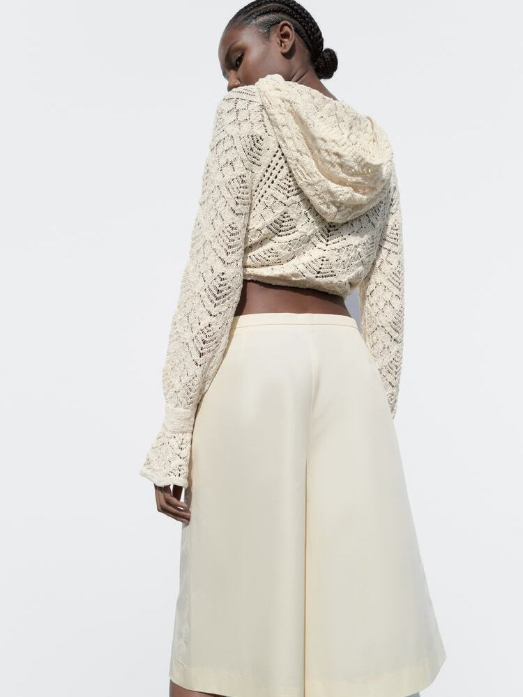 Kapüşonlu Triko Kazak