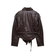 Kahverengi Deri Ceket