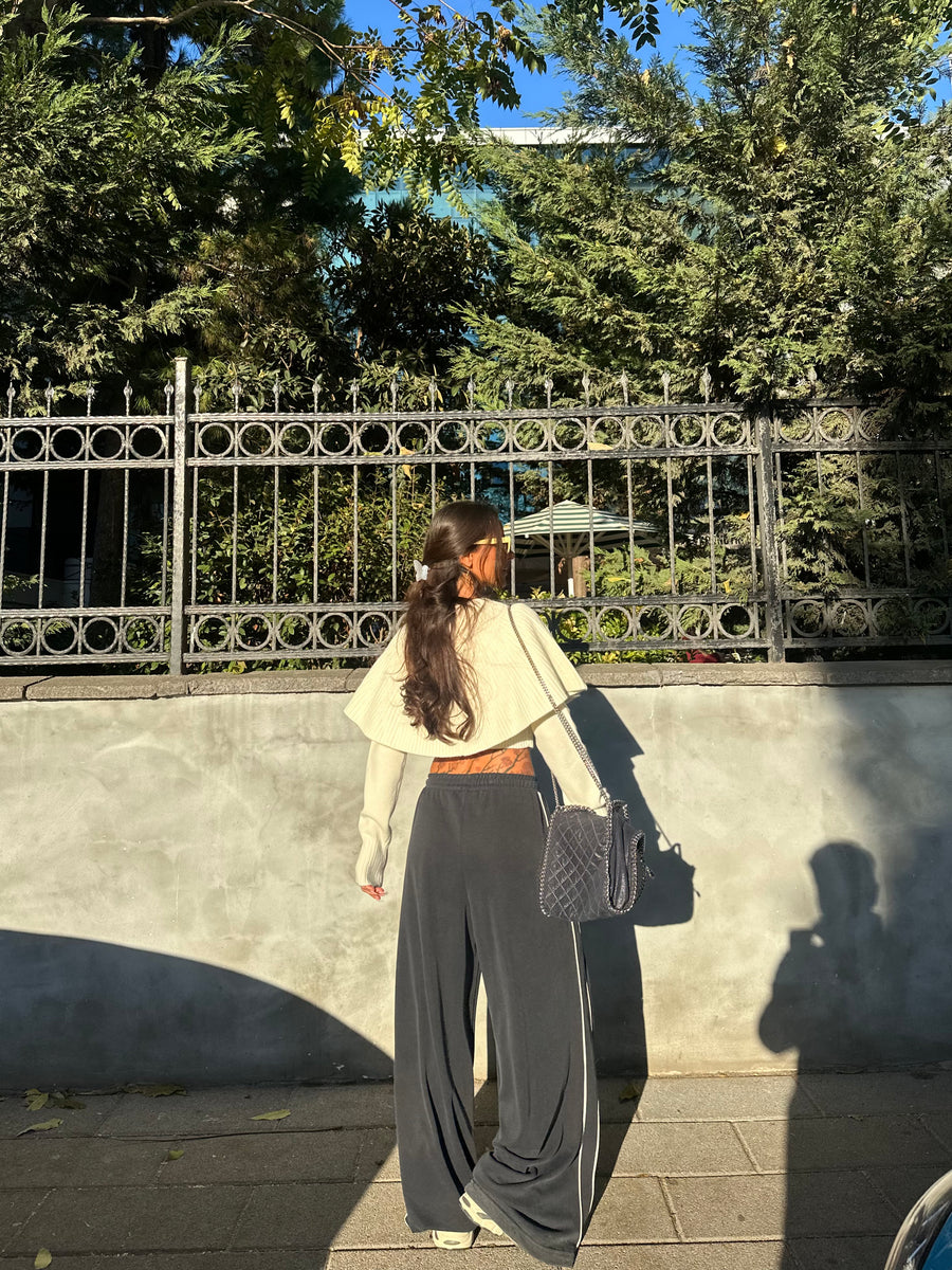 Modal Kumaş Yanları Çizgili Pantolon