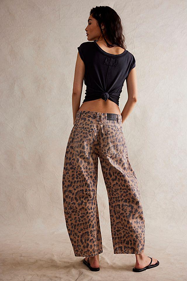 Leopar Barrel Jean