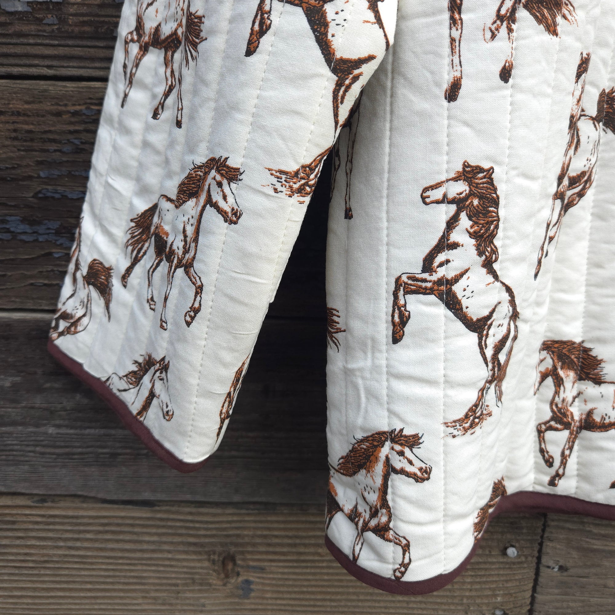 Baskılı Kapitone Ceket