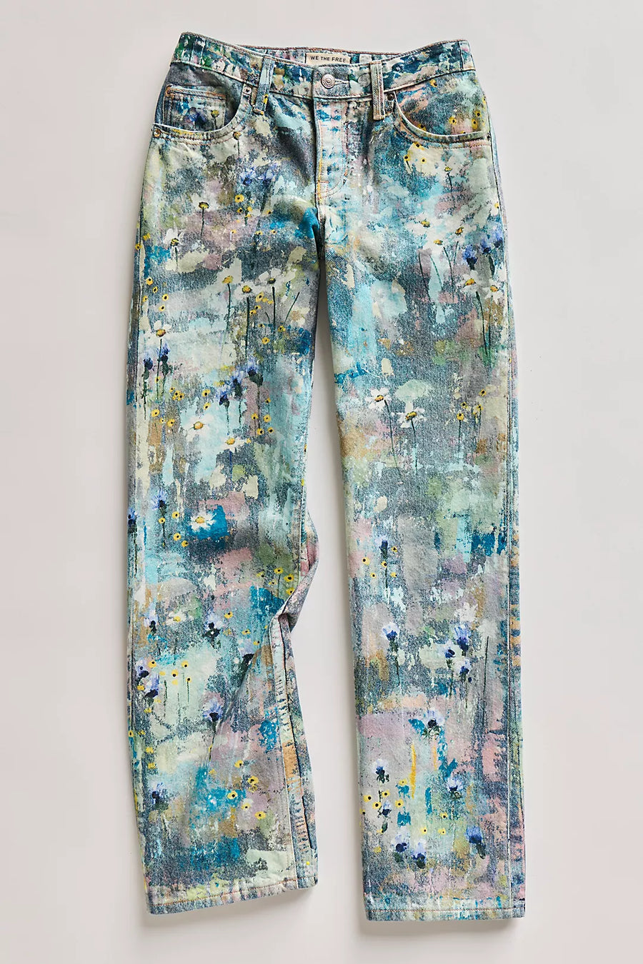 Fp Düşük Bel Floral Jean