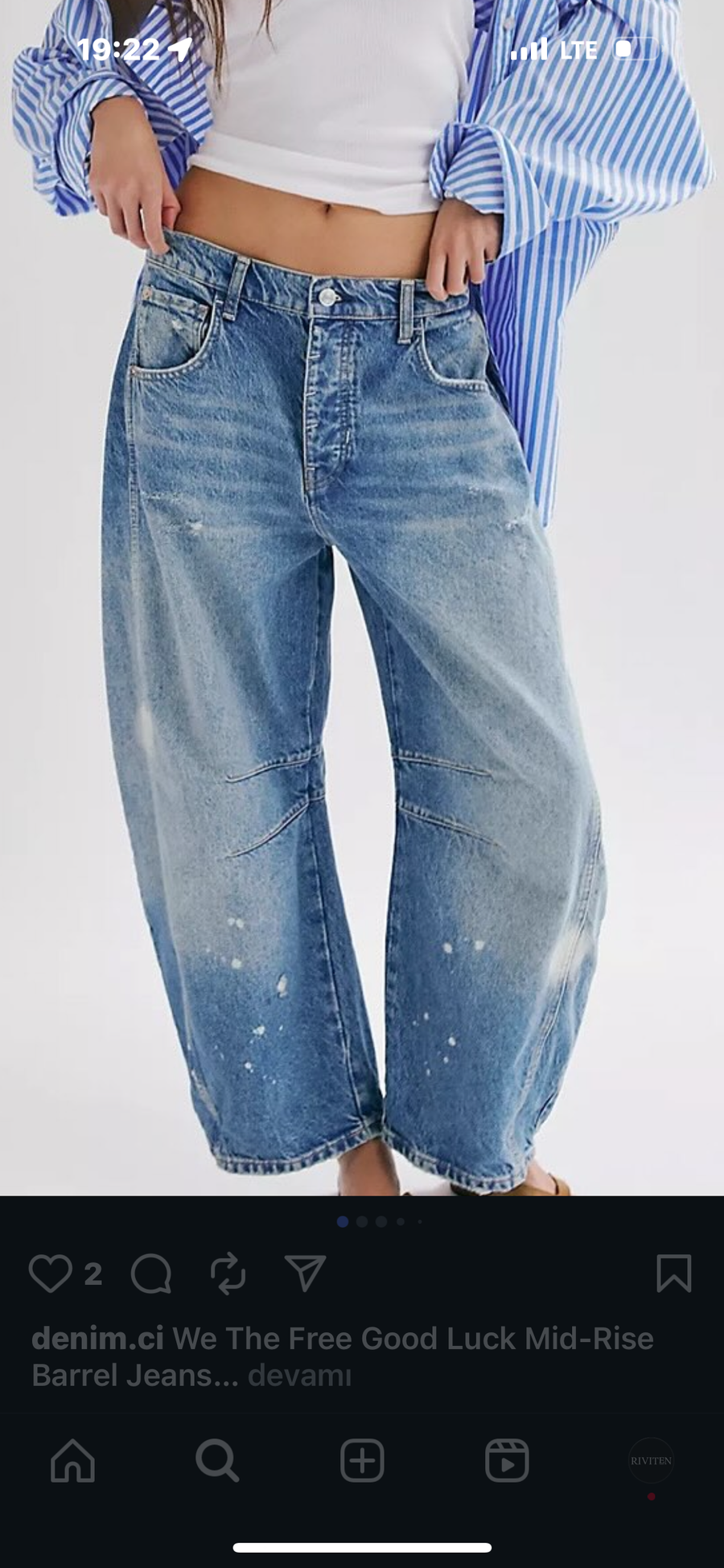 Fp Barrel Jean