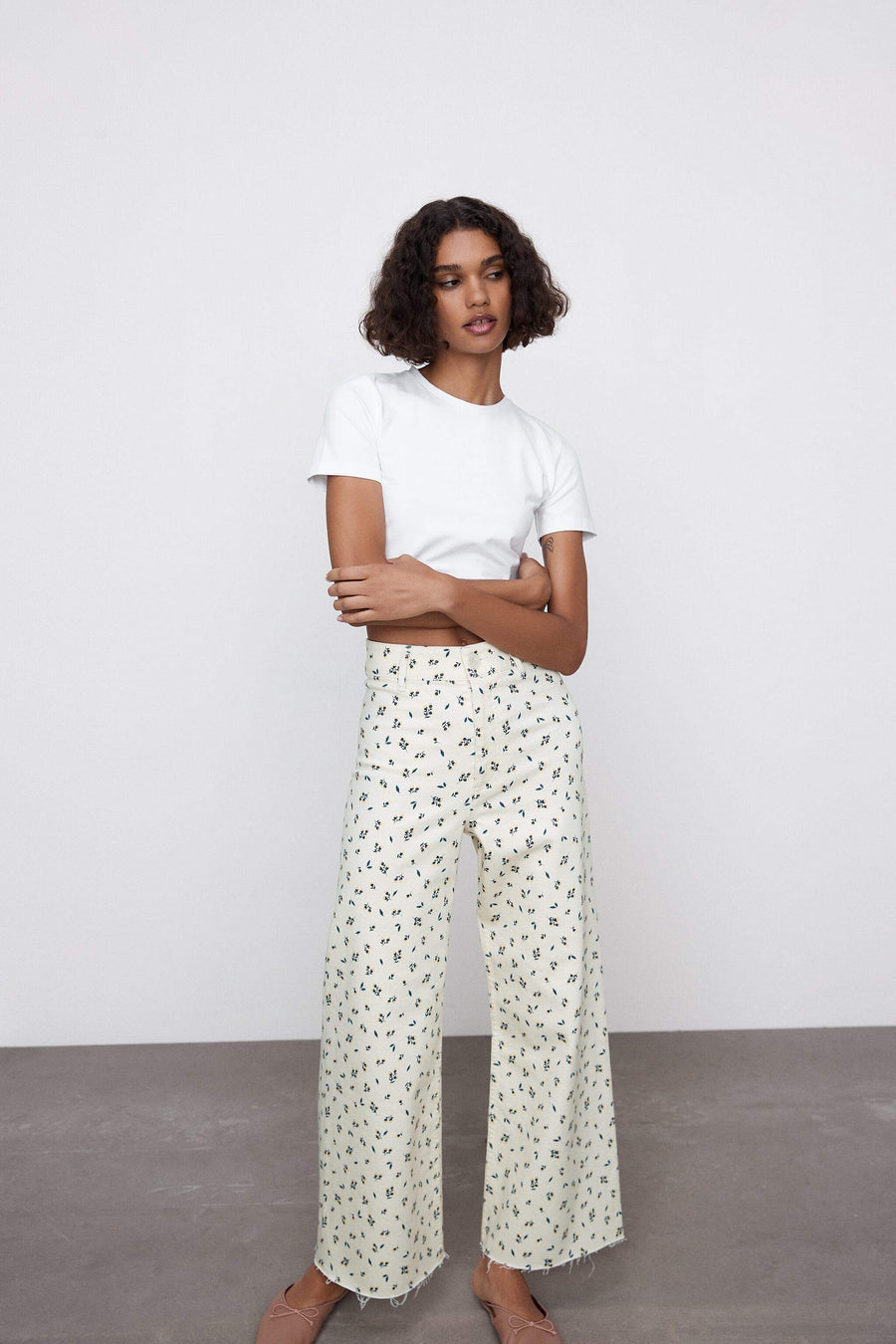 Zr Straight Floral Jean
