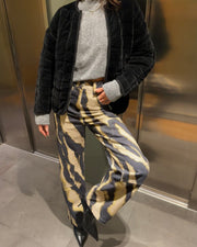 Topshop Zebra Yüksek Bel Jean