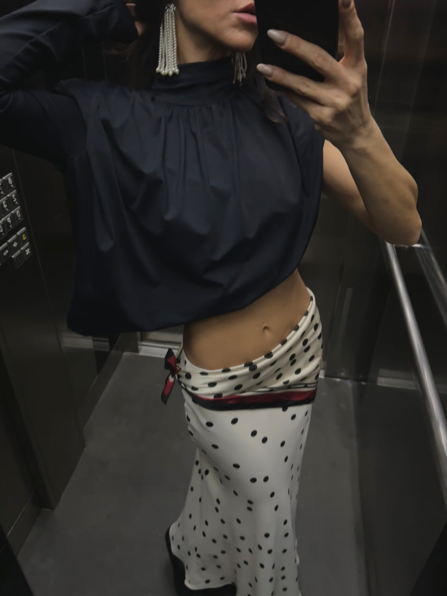 Asimetrik Vatkalı Bluz