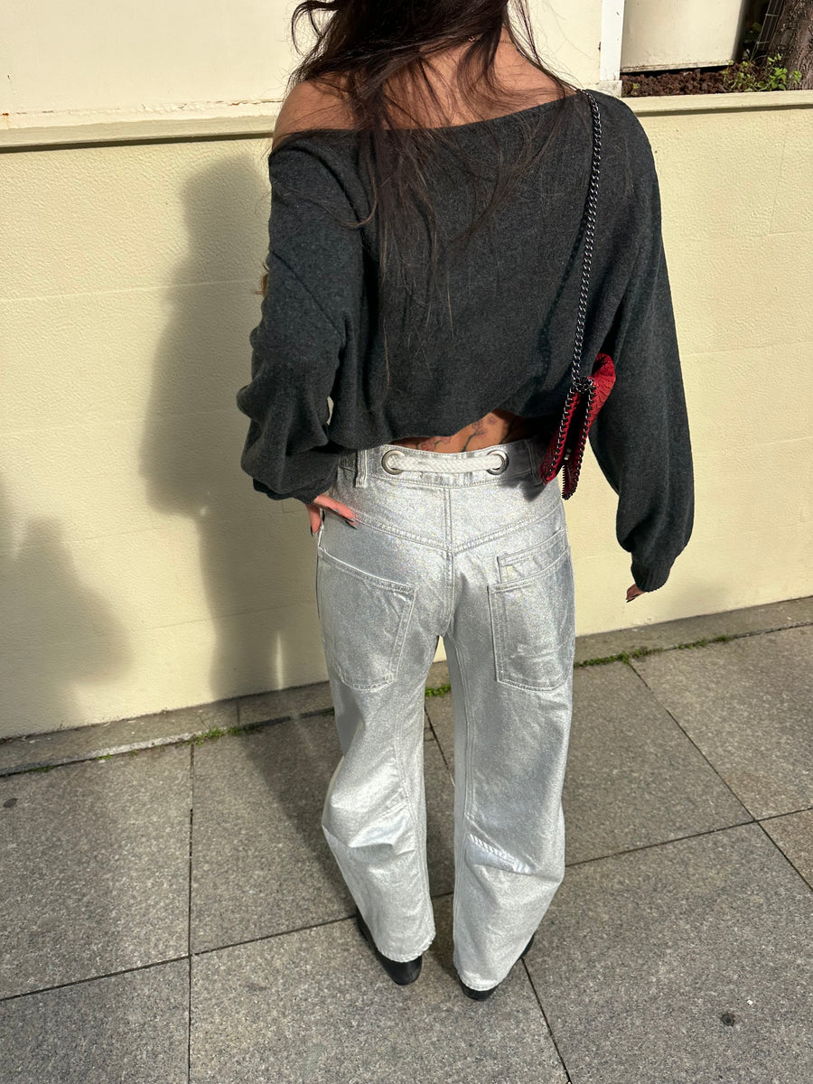 Fp Metalik Barrel Jean