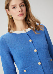 Mavi Şeritli Ceket Hırka