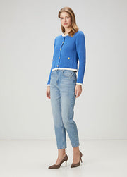 Mavi Şeritli Ceket Hırka