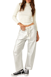 Fp Metalik Barrel Jean