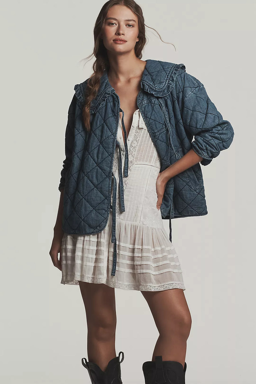 Bebe Yaka Kapitone Ceket