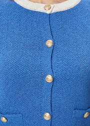 Mavi Şeritli Ceket Hırka