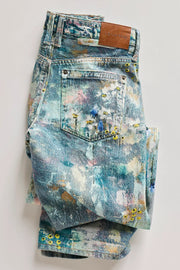 Fp Düşük Bel Floral Jean