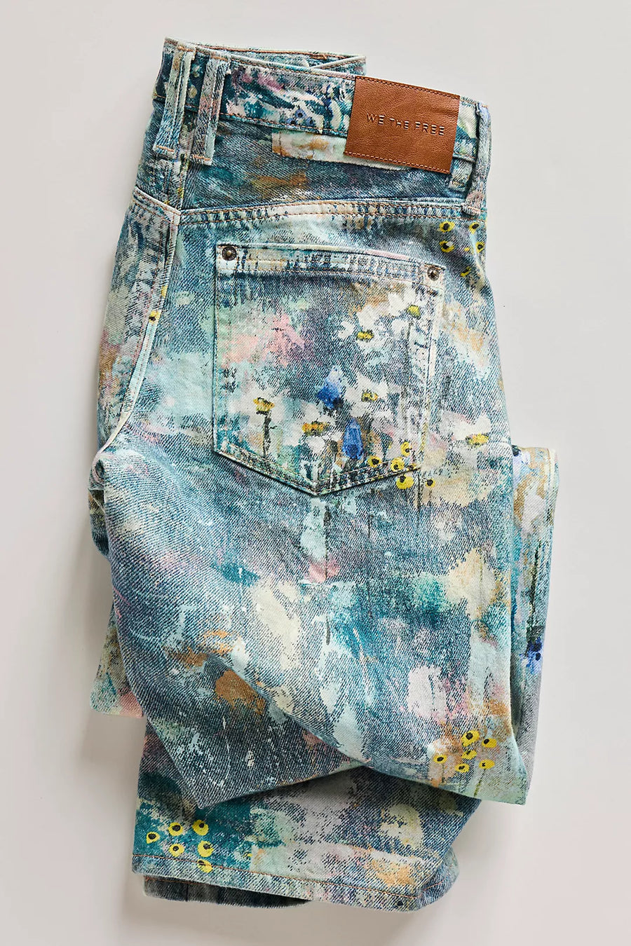 Fp Düşük Bel Floral Jean