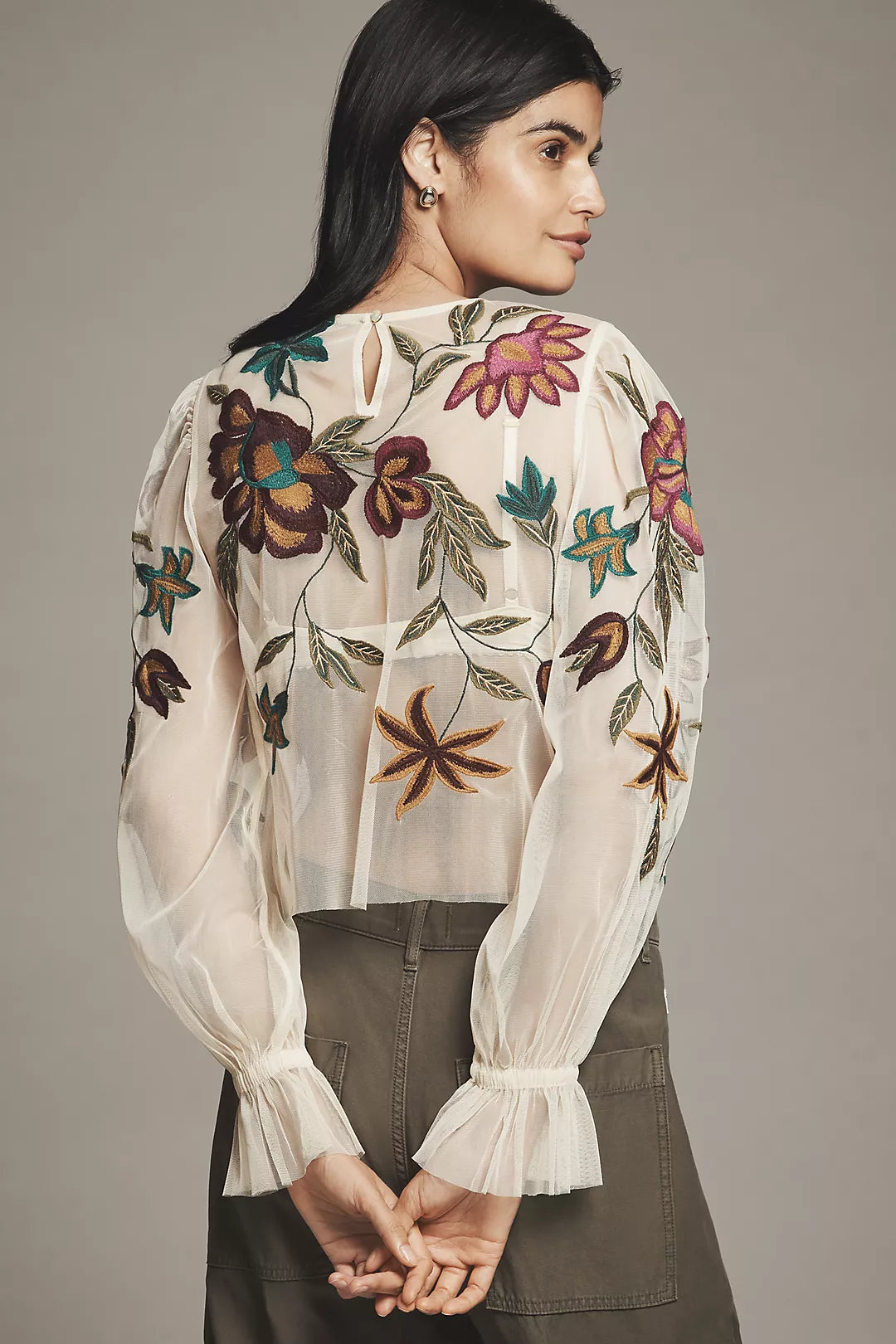 İthal İşlemeli Bluz