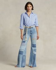 Patchwork Yüksek Bel Jean