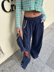 Yanları Şeritli Modal Kumaş Pantolon