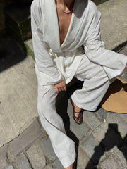 Şal Yaka Kimono/Pantolon Takım