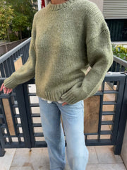 Örme Açık Yeşil Kazak