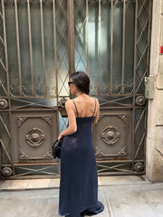 Tasarım Saten Uzun Top/Pantolon Takım